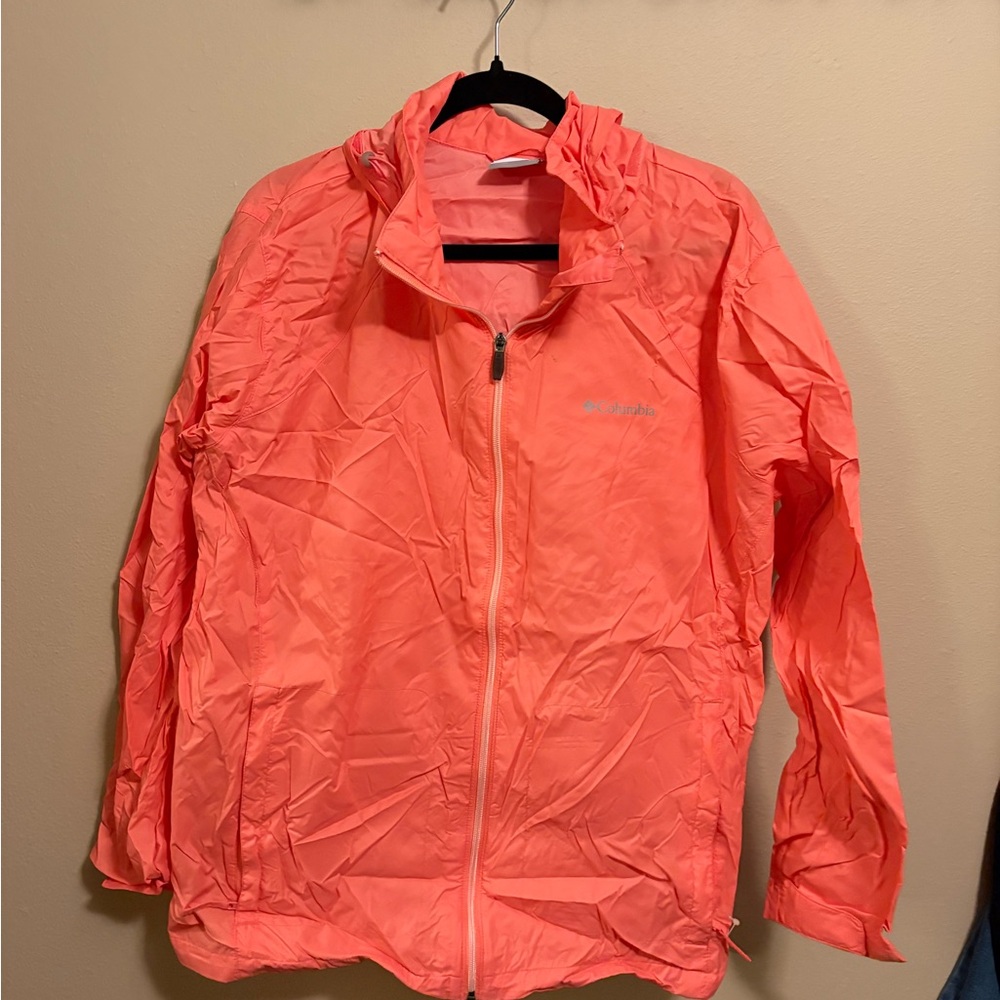 Columbia Women's Bright Coral Rain Jacket